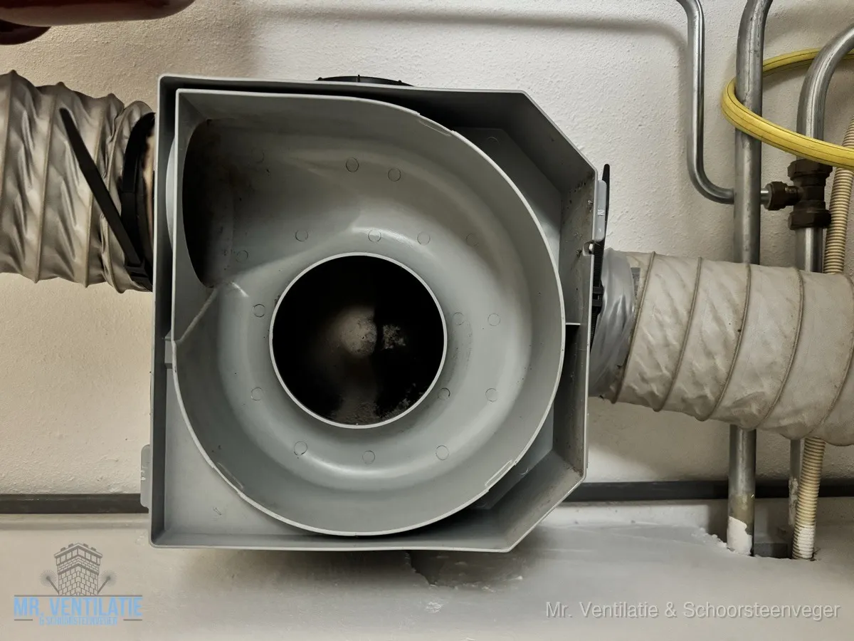 Ventilatiebox schoon na professionele reiniging